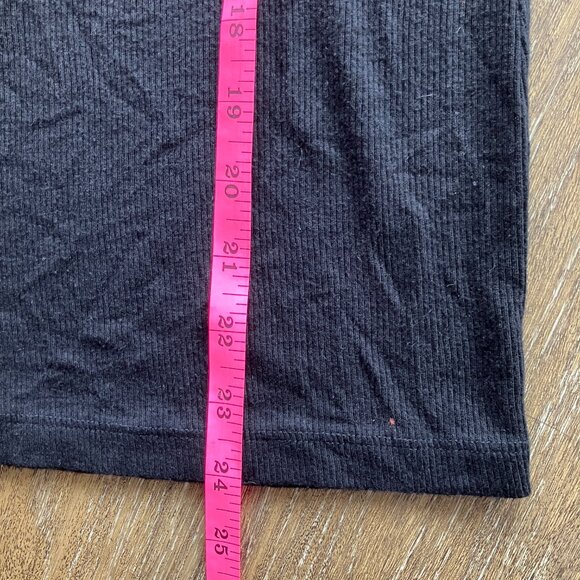 Royal Underground XS Ribbed Black Tank Top - Picture 8 of 10